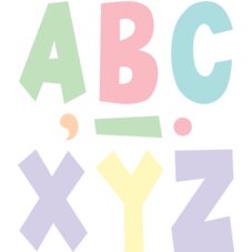 Pastel Pop 7" Fun Font Letters