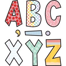 Cool for School 7" Fun Font Letters