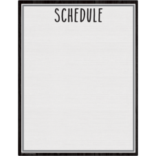 Modern Farmhouse Schedule Write-On/Wipe-Off Chart