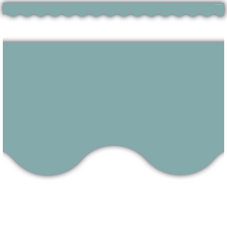 Calming Blue Scalloped Border Trim