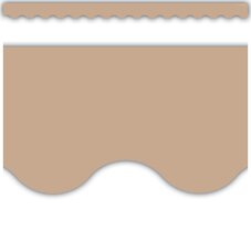 Light Brown Scalloped Border Trim