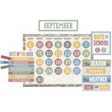 Classroom Cottage Calendar Bulletin Board