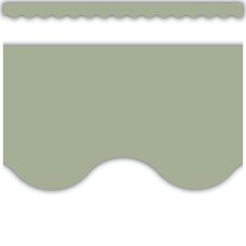 Sage Green Scalloped Border Trim