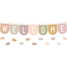 Terrazzo Tones Welcome Bunting Bulletin Board