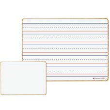 Double-Sided Magnetic Dry-Erase Board: Lined/Blank