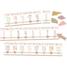 Terrazzo Tones Number Line (-20 to +120) Bulletin Board