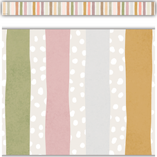 Terrazzo Tones Stripes Straight Border Trim