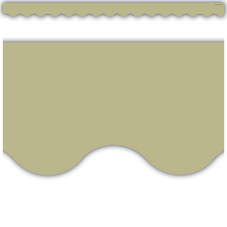 Olive Green Scalloped Border Trim