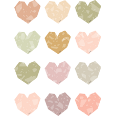 Terrazzo Tones Hearts Mini Accents