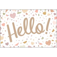 Terrazzo Tones Hello Postcards