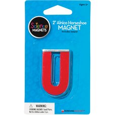 Alnico Horseshoe Magnet (2"H), with Keeper