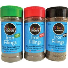 Iron Filings Variety Pack (Fine/Medium/Coarse Mesh), Set of 3