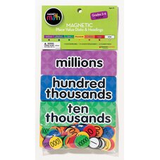 Magnetic Place Value Disks & Headings, Gr 3–6, Set of 147