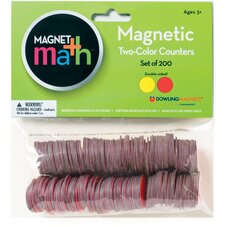 Magnetic Two-Color Counters, Set of 200