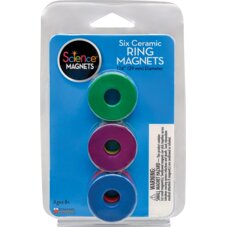 Ceramic Ring Magnets, Set of 6