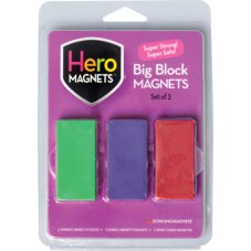 Hero Magnets™ Big Block Magnets, Set of 3