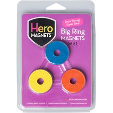 Hero Magnets™ Big Ring Magnets, Set of 3