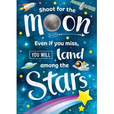 Shoot for the Moon Positive Poster