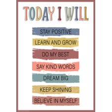 Today I Will Positive Poster