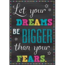 Let Your Dreams Be Bigger Than Your Fears Positive Poster