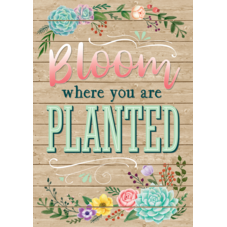 Bloom Where You Are Planted Positive Poster