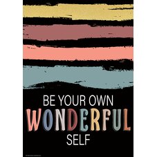 Be Your Own Wonderful Self Positive Poster