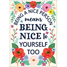 Being a Nice Person Positive Poster