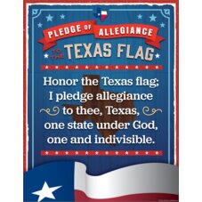 Pledge of Allegiance to the Texas Flag Chart