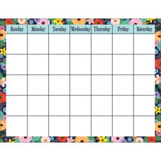 Wildflowers Calendar Chart