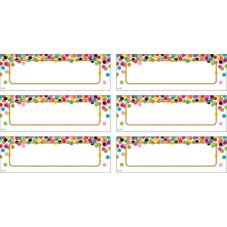 Confetti Labels Magnetic Accents