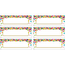 Confetti Labels Magnetic Accents