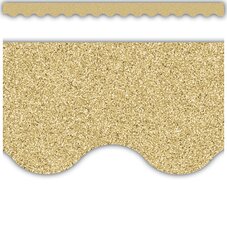 Gold Glitz Scalloped Border Trim