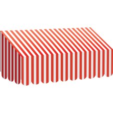 Red & White Stripes Awning