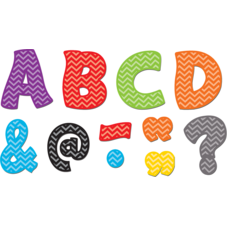 Chevron Funtastic Font 3" Magnetic Letters