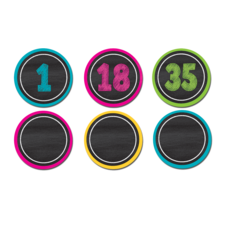 Chalkboard Brights Numbers Magnetic Accents