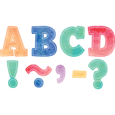 Watercolor Bold Block 3" Magnetic Letters