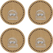 Clingy Thingies Burlap Clips