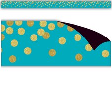 Teal Confetti Magnetic Border