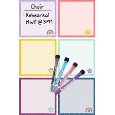 Oh Happy Day Dry-Erase Magnetic Square Notes