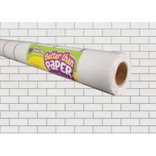 White Subway Tile Better Than Paper Bulletin Board Roll