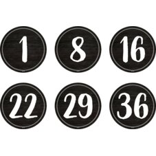 Spot On Floor Markers Modern Farmhouse Numbers 1-36 - 4"