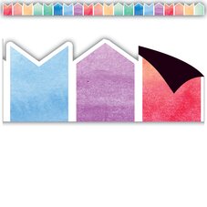 Watercolor Pennants Magnetic Border