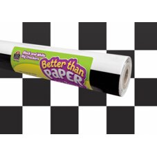 Black and White Big Checkers Better Than Paper Bulletin Board Roll