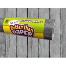 Fun Size Vertical Gray Wood Better Than Paper Bulletin Board Roll