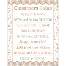 Terrazzo Tones Classroom Rules Chart