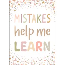 Mistakes Help Me Learn Positive Poster