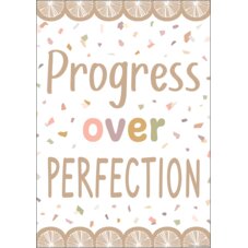 Progress over Perfection Positive Poster