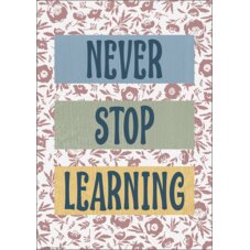 Never Stop Learning Positive Poster