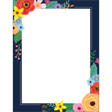 Wildflowers Blank Chart