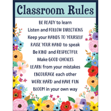 Wildflowers Classroom Rules Chart